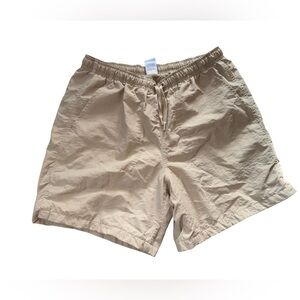 Dicks Sporting Goods DSG Nylon Shorts 6” Inseam Men Size Small Beige